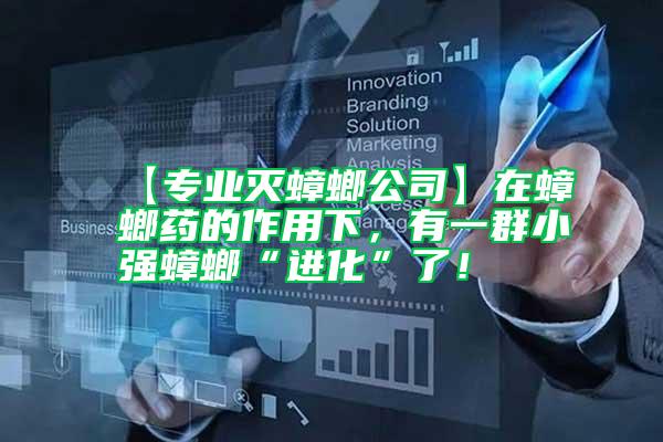 【專業滅蟑螂公司】在蟑螂藥的作用下，有一群小強蟑螂“進化”了！