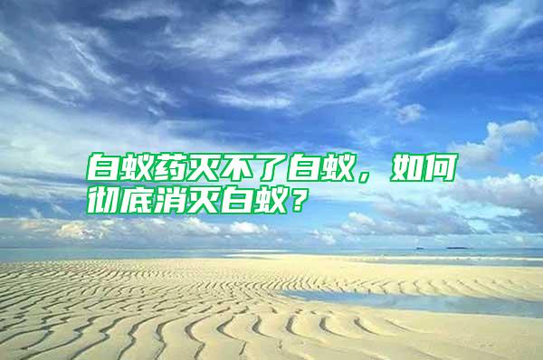 白蟻藥滅不了白蟻，如何徹底消滅白蟻？