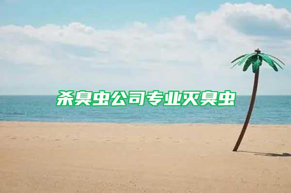 殺臭蟲公司專業滅臭蟲