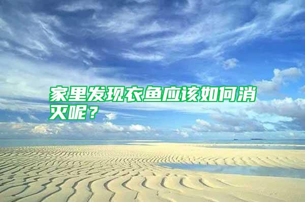 家里發現衣魚應該如何消滅呢？
