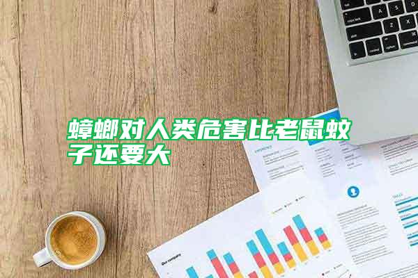 蟑螂對人類危害比老鼠蚊子還要大
