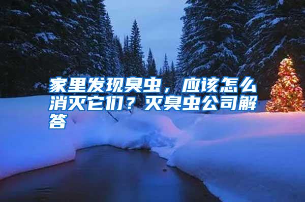 家里發現臭蟲，應該怎么消滅它們？滅臭蟲公司解答