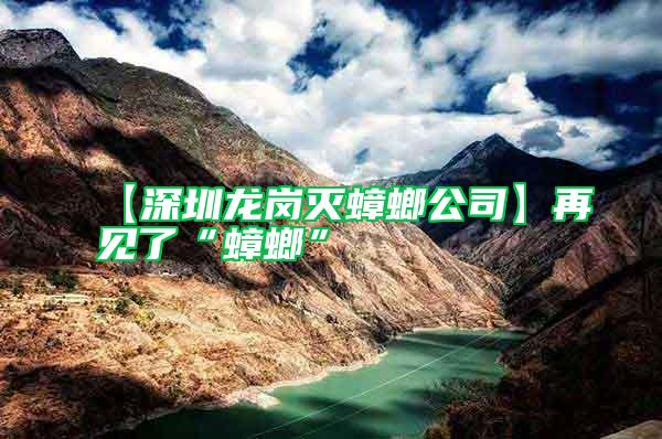 【深圳龍崗滅蟑螂公司】再見了“蟑螂”