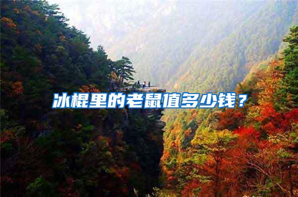 冰棍里的老鼠值多少錢？
