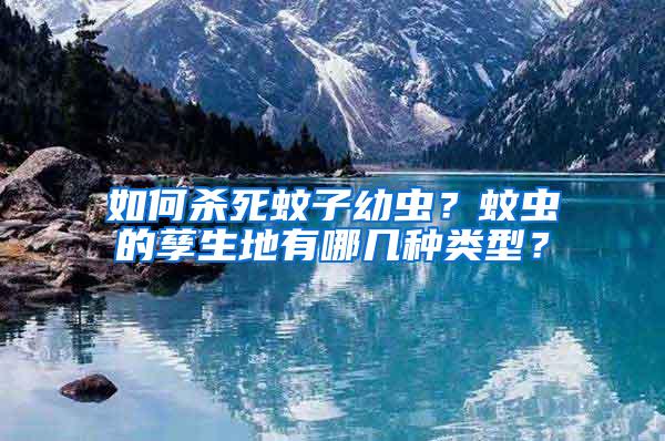 如何殺死蚊子幼蟲？蚊蟲的孳生地有哪幾種類型？