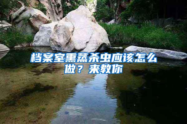 檔案室熏蒸殺蟲應該怎么做？來教你