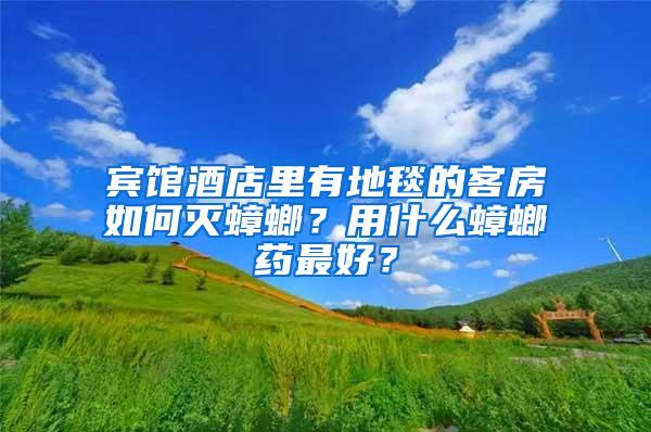 賓館酒店里有地毯的客房如何滅蟑螂？用什么蟑螂藥最好？