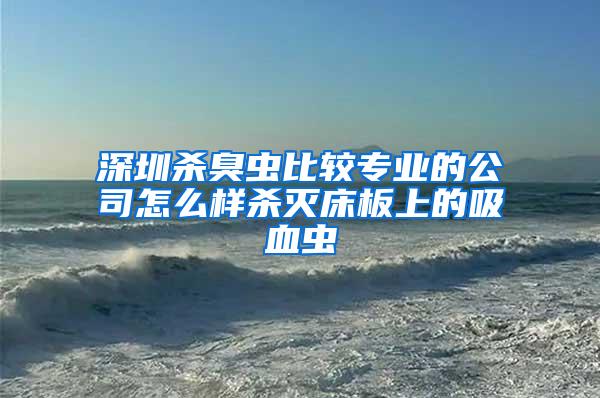 深圳殺臭蟲比較專業的公司怎么樣殺滅床板上的吸血蟲