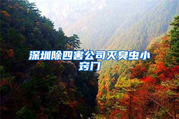 深圳除四害公司滅臭蟲小竅門