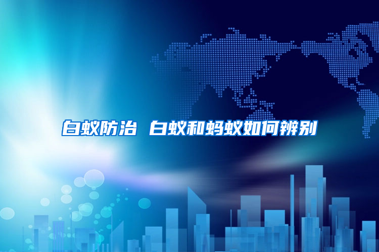白蟻防治 白蟻和螞蟻如何辨別