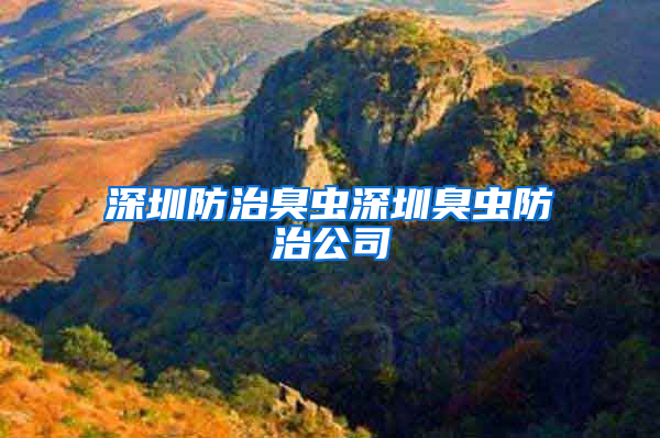 深圳防治臭蟲深圳臭蟲防治公司